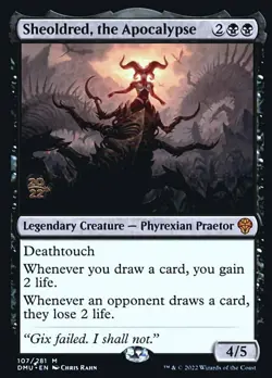 1 x Sheoldred, the Apocalypse - Foil - Prerelease Promo - Dominaria United - Lig - Image 1