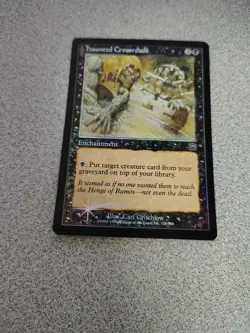 vintage magic the gathering Haunted Crossroads foil mercadian masques uc nm - Image 3