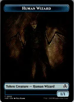 Magic | INR | Human Wizard // Emblem - Jace, Unraveler of Secrets Double-Sided T - Image 1