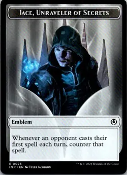 Magic | INR | Human Wizard // Emblem - Jace, Unraveler of Secrets Double-Sided T - Image 2