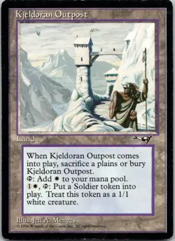 MTG Magic The Gathering Kjeldoran Outpost Alliances Played See Scan C - Image 1