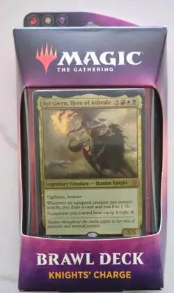 MTG BRAWL DECK: KNIGHTS' CHARGE FACTORY SEALED THRONE OF ELDRAINE NEW - Image 1