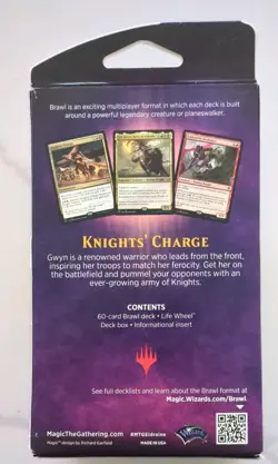 MTG BRAWL DECK: KNIGHTS' CHARGE FACTORY SEALED THRONE OF ELDRAINE NEW - Image 2