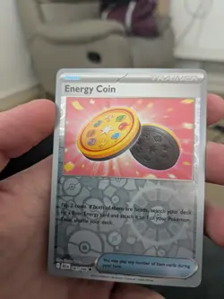 Pokemon TCG Energy Coin 081/086 Black Bolt Trainer Card Reverse Holo - Image 1