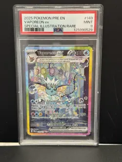 Pokemon TCG - Vaporeon ex 149/131 - Prismatic Evolutions - PSA 9 - Image 1