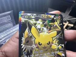 Pokemon Pikachu EX XY124 Black Star Promo 2016 Holo Card TCG - Image 3