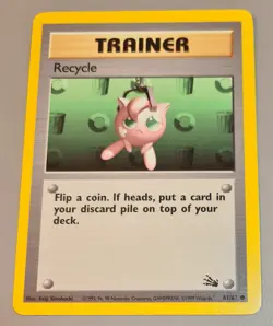 Recycle # 61/62 Common Fossil 2000 Pokemon Englisch Near Mint Vintage - Image 1