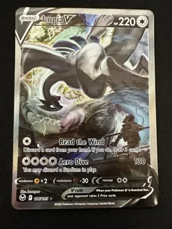 Pokemon TCG Silver Tempest Lugia v Alt Art 186/195 Near Mint Condition - Image 1
