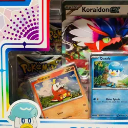 Pokemon Quaxly Paldea Collection Scarlet & Violet Koraidon ex 4 Pack 3 Promo - Image 2