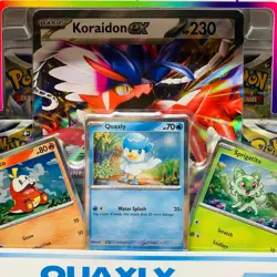 Pokemon Quaxly Paldea Collection Scarlet & Violet Koraidon ex 4 Pack 3 Promo - Image 3