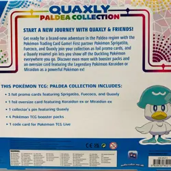 Pokemon Quaxly Paldea Collection Scarlet & Violet Koraidon ex 4 Pack 3 Promo - Image 5