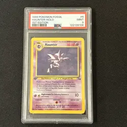 Pokemon Haunter 6/62 (1st Edition) Fossil Holo (Fresh Grade) *PSA 9* - Image 1
