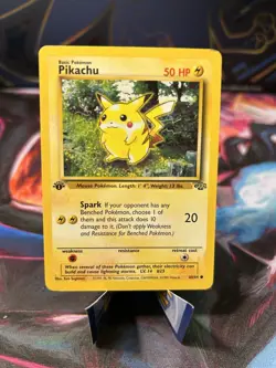 1999 Pokemon Jungle Pikachu 1st Edition #60/64 Common LP - Image 1