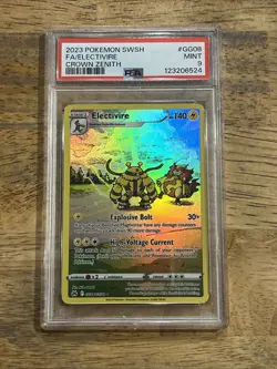 GRADED PSA 9 2023 Pokemon SWSH FA/Electivire Crown Zenith #GG08 - Image 1