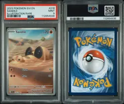 Pokemon PSA 9 Sandile 216/198 Scarlet & Violet Illustration Rare 2023 - Image 2