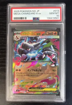 Pokemon Mega Charizard X ex 013/080 M2 Inferno X Double Rare Holo PSA 10 - Image 1