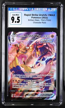 Pokemon TCG Rapid Strike Urshifu VMAX Brilliant Stars TG21/TG30 Holo Secret Rare - Image 1