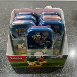 6x Pokemon TCG Ascended Heroes Mini Tins Sealed - With Display Case (Unsealed) - Image 1