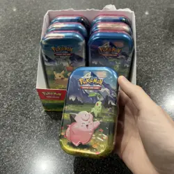 6x Pokemon TCG Ascended Heroes Mini Tins Sealed - With Display Case (Unsealed) - Image 2