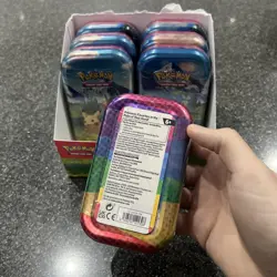 6x Pokemon TCG Ascended Heroes Mini Tins Sealed - With Display Case (Unsealed) - Image 3