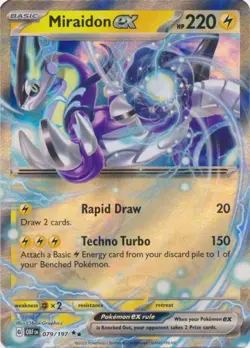 Miraidon ex - 079/197 - Double Rare NM, English Pokemon Obsidian Flames - Image 1