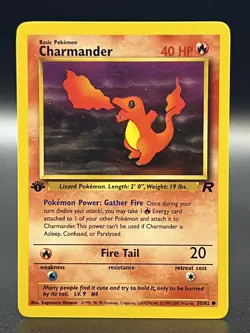 Charmander 50/82 1st Edition Team Rocket Common Vintage WOTC Pokemon TCG NM/LP - Image 1
