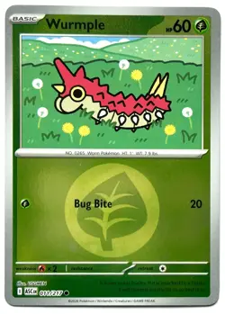 Wurmple 011/217 - Pokemon TCG - Ascended Heroes Energy Symbol Reverse Holo - Image 1