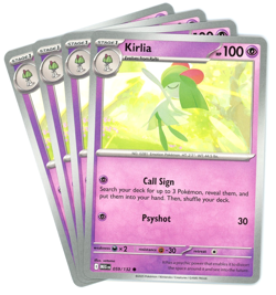 x4 Kirlia 059/132 - Mega Evolution - Pokemon - NM/M English - Image 1