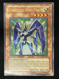 YUGIOH ELEMENTAL HERO PRISMA ULTRA RARE GOOD CONDITION DPCT-EN002 - Image 1