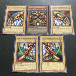 YuGiOh Engilish Exodia the Forbidden One 1st Edition Ultra Rare LOB etc. set - Image 1