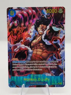 Monkey D. Luffy (Alt Art) OP11-118 SEC A Fist of Divine Speed One Piece TCG Eng. - Image 1