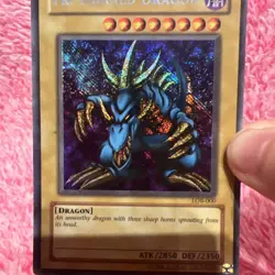 Tri-Horned Dragon LOB-000 Secret Rare - Yu-Gi-Oh! Unlimited - HP Condition - Image 5