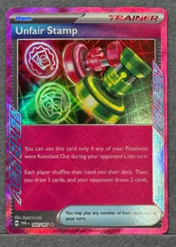 Unfair Stamp Ace Spec Rare Pokemon Twilight Masquerade 165/167 NM - Image 1