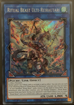 Yugioh! - Ritual Beast Ulti-Reirautari - BLTR-EN019 - Secret Rar - 1st Ed - NM/M - Image 1