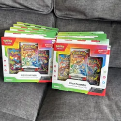 X8 Pokemon TCG First Partner Illustration Collection Series 1 Sealed - Image 1