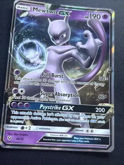 Pokemon Mewtwo GX 39/73 Shining Legends Ultra Rare Full Art Basic Holo 190 LP - Image 2