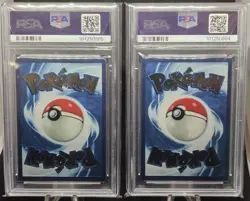 2022 POKEMON ARCEUS V #122 & ARCEUS VSTAR #123 UPC METAL PROMO PSA 10 - Image 2