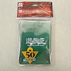 VINTAGE 1996 YUGIOH KONAMI 96KT GREEN METALLIC DUELIST CARD PROTECTOR SEALED NEW - Image 2