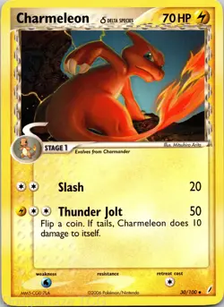 Charmeleon 30/100 Uncommon Crystal Guardians Pokemon LP - Image 1