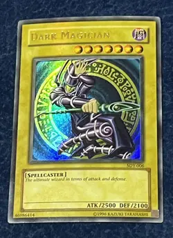 Dark Magician Sdy Light Fade Small Foil Shift NM Misprint Starter Deck Yugi - Image 1