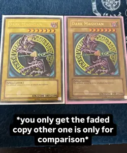 Dark Magician Sdy Light Fade Small Foil Shift NM Misprint Starter Deck Yugi - Image 2