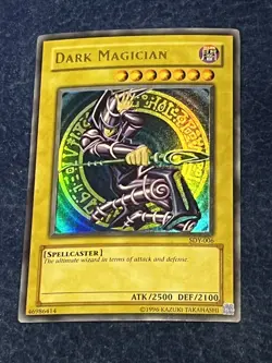 Dark Magician Sdy Light Fade Small Foil Shift NM Misprint Starter Deck Yugi - Image 3