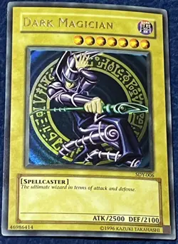 Dark Magician Sdy Light Fade Small Foil Shift NM Misprint Starter Deck Yugi - Image 5