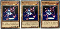 3 x LDS3-EN006 Necroface - Common 1st Edition Near Mint YuGiOh Card - Image 1