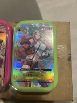 One Piece TCG Jewelry Bonney P-112 & P-113 Mini Tin Promo Asia Tag - Image 3