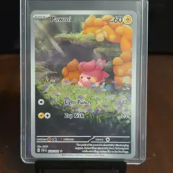 Pokemon Pawmi Full Art Illustration Rare Holo 226/091 SV: Paldean Fates Card - Image 1