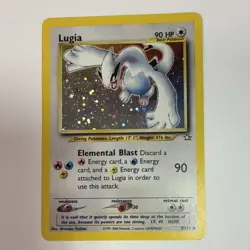 Pokemon Lugia Holo Rare Unlimited 9/111 Neo Genesis 90 HP Card 2000 English - Image 1