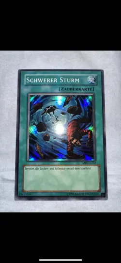 Yu-Gi-Oh Misprint German Heavy Storm MRD-G142 Super Rare MP Foil Shift Miscut - Image 3