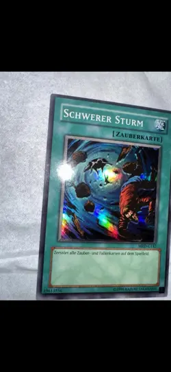 Yu-Gi-Oh Misprint German Heavy Storm MRD-G142 Super Rare MP Foil Shift Miscut - Image 4