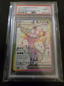 PSA 10 Sequential Umbreon and Espeon EX Prismatic Figure Collection Promo Cards - Image 2